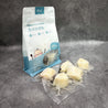 Patagonian Toothfish in 50g individually vacuum packed portions with packaging at background in Singapore.